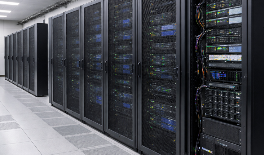 centru de date modern din Hillsboro Oregon cu servere si infrastructura IT pentru retele sociale