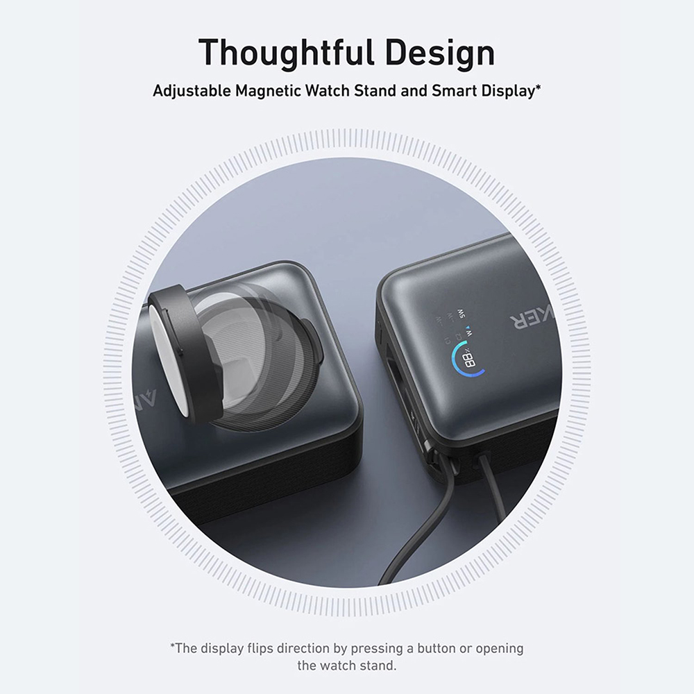 Power bank 10000mAh 35W pentru Apple Watch cu încărcare magnetică