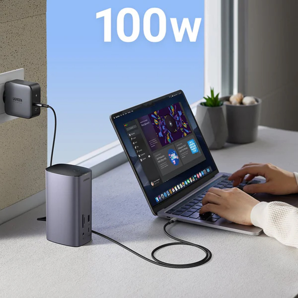 Docking station USB-C 8K cu 2x HDMI, DisplayPort și RJ45